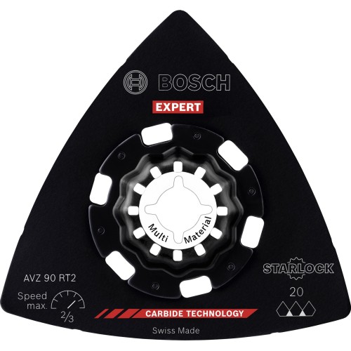 Hoja de multiherramienta EXPERT Sanding Plate AVZ 90 RT2, 90 mm, 10 unidades