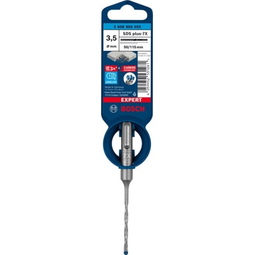 Broca para martillo EXPERT SDS plus-7X de 3,5 x 50 x 115 mm