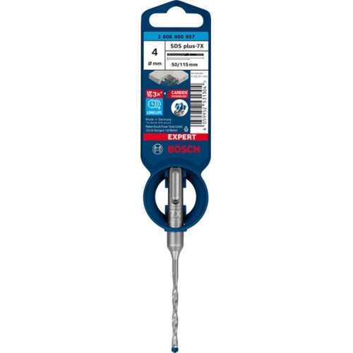 Broca para martillo EXPERT SDS plus-7X de 4 x 50 x 115 mm