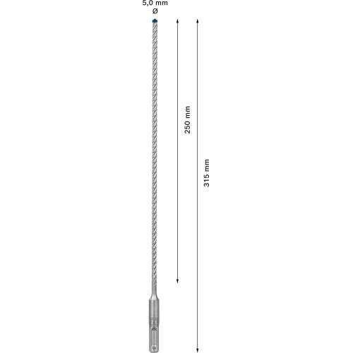 Broca para martillo EXPERT SDS plus-7X de 5 x 250 x 315 mm