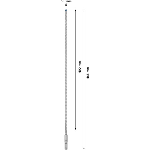 Broca para martillo EXPERT SDS plus-7X de 5,5 x 400 x 465 mm