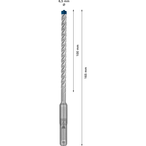 Broca para martillo EXPERT SDS plus-7X de 6,5 x 100 x 165 mm
