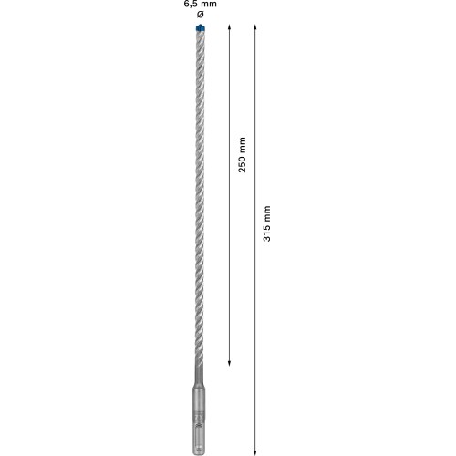 Broca para martillo EXPERT SDS plus-7X de 6,5 x 250 x 315 mm