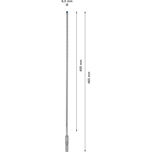 Broca para martillo EXPERT SDS plus-7X de 6,5 x 400 x 465 mm