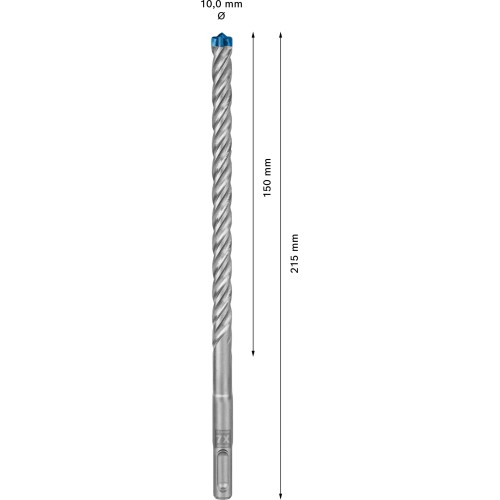Broca para martillo EXPERT SDS plus-7X de 10 x 150 x 215 mm