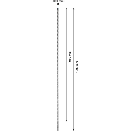 Broca para martillo EXPERT SDS plus-7X de 10 x 950 x 1000 mm