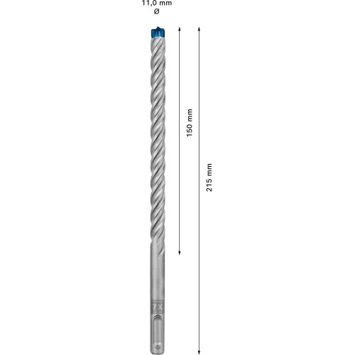 Broca para martillo EXPERT SDS plus-7X de 11 x 150 x 215 mm