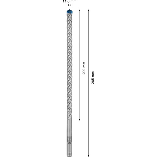 Broca para martillo EXPERT SDS plus-7X de 11 x 200 x 265 mm