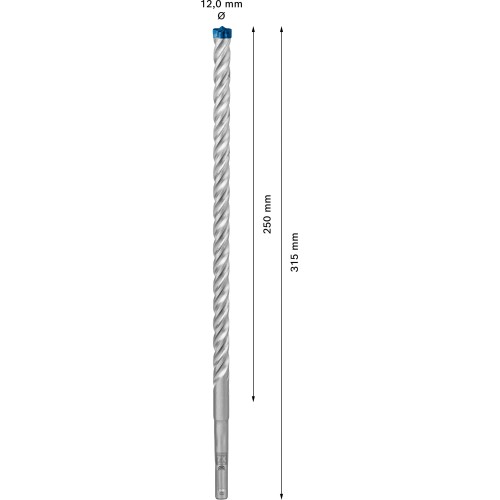 Broca para martillo EXPERT SDS plus-7X de 12 x 250 x 315 mm