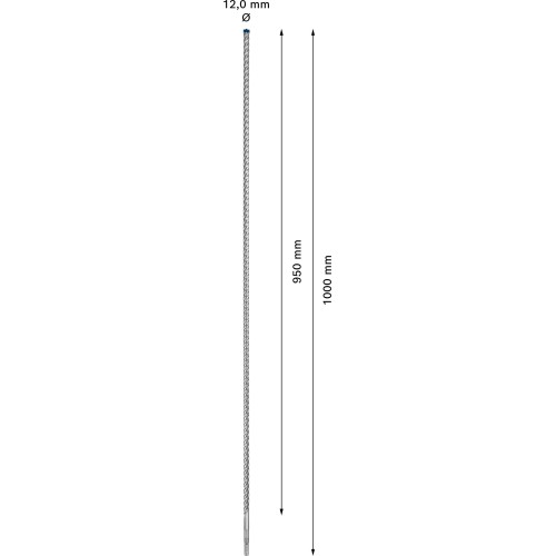 Broca para martillo EXPERT SDS plus-7X de 12 x 950 x 1000 mm