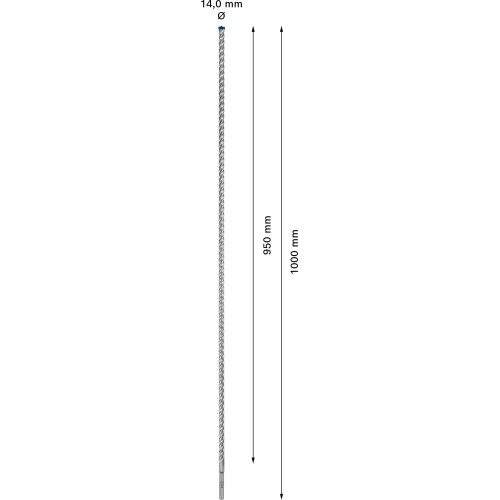 Broca para martillo EXPERT SDS plus-7X de 14 x 950 x 1000 mm
