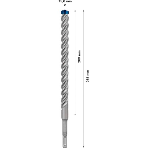 Broca para martillo EXPERT SDS plus-7X de 15 x 200 x 265 mm