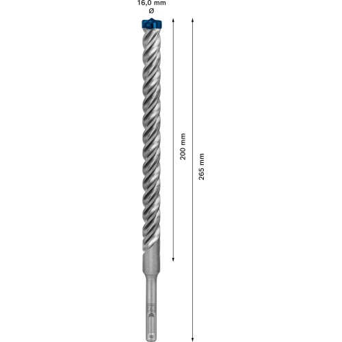 Broca para martillo EXPERT SDS plus-7X de 16 x 200 x 265 mm