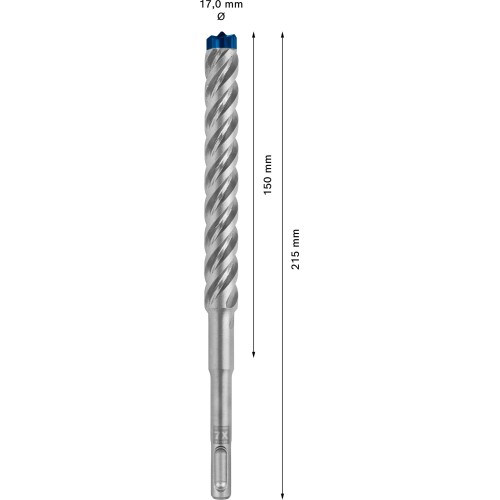 Broca para martillo EXPERT SDS plus-7X de 17 x 150 x 215 mm