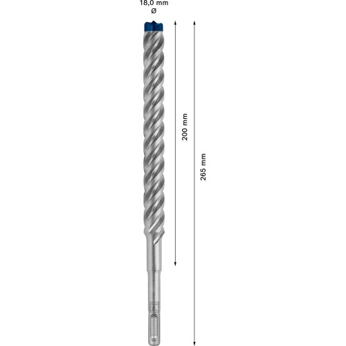 Broca para martillo EXPERT SDS plus-7X de 18 x 200 x 250 mm