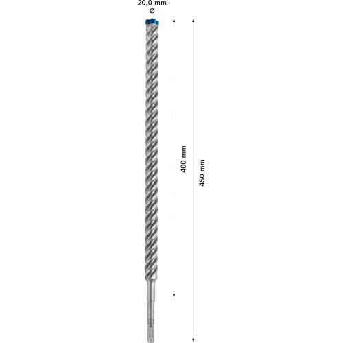 Broca para martillo EXPERT SDS plus-7X de 20 x 400 x 450 mm
