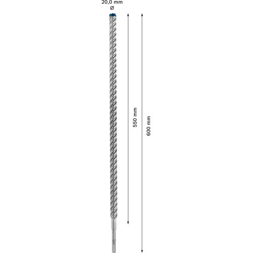 Broca para martillo EXPERT SDS plus-7X de 20 x 550 x 600 mm