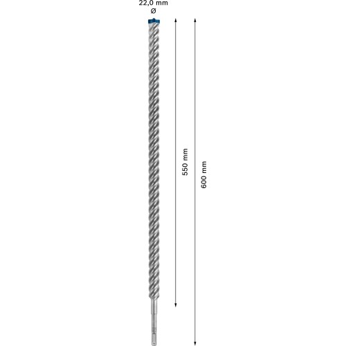 Broca para martillo EXPERT SDS plus-7X de 22 x 550 x 600 mm