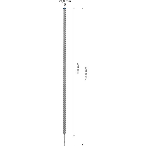 Broca para martillo EXPERT SDS plus-7X de 22 x 950 x 1000 mm