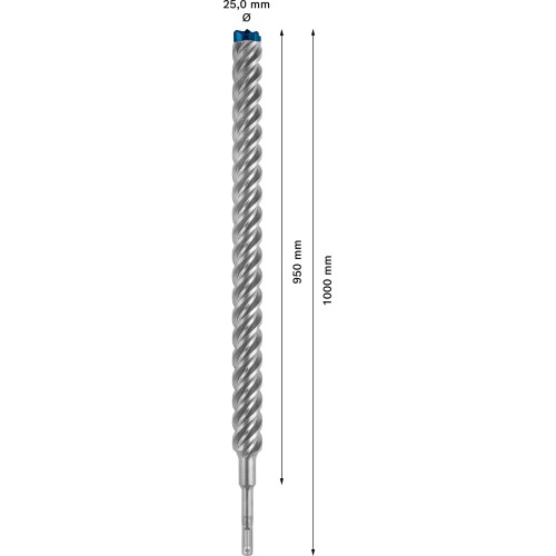 Broca para martillo EXPERT SDS plus-7X de 25 x 950 x 1000 mm