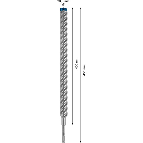 Broca para martillo EXPERT SDS plus-7X de 28 x 400 x 450 mm