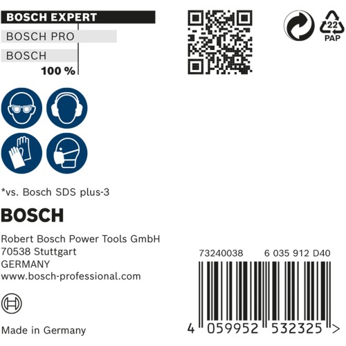 Broca para martillo EXPERT SDS plus-7X de 6 x 50 x 115 mm, 10 unidades