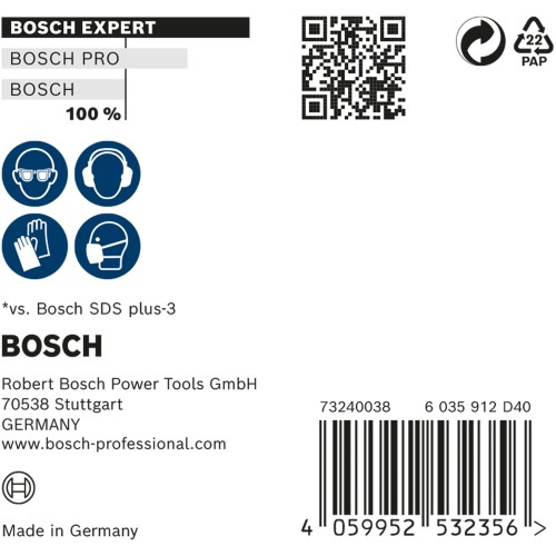 Broca para martillo EXPERT SDS plus-7X de 6 x 200 x 265 mm, 10 unidades
