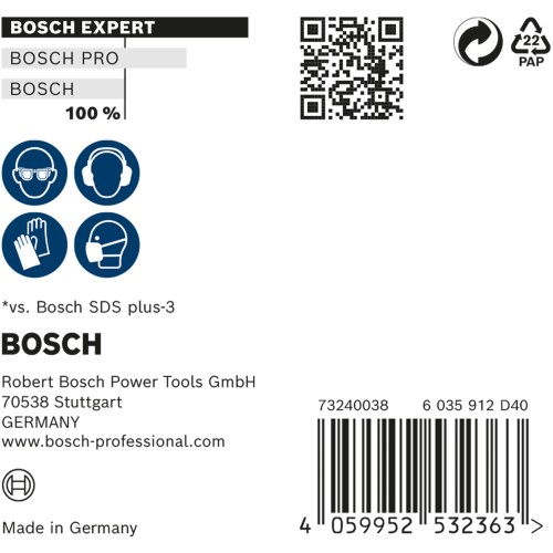 Broca para martillo EXPERT SDS plus-7X de 6,5 x 100 x 165 mm, 10 unidades