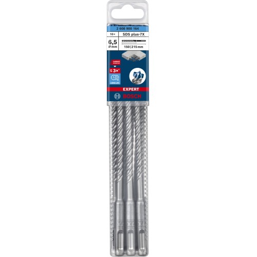 Broca para martillo EXPERT SDS plus-7X de 6,5 x 150 x 215 mm, 10 unidades