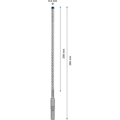 Broca para martillo EXPERT SDS plus-7X de 6,5 x 200 x 265 mm, 10 unidades