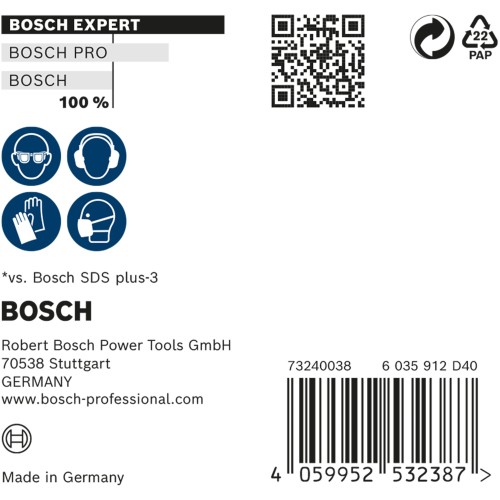 Broca para martillo EXPERT SDS plus-7X de 6,5 x 200 x 265 mm, 10 unidades