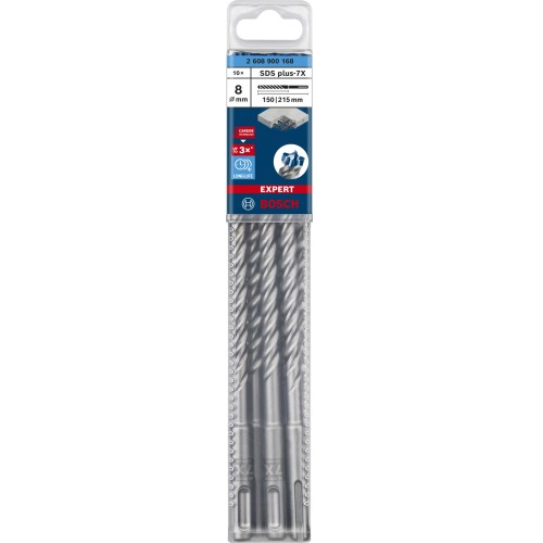 Broca para martillo EXPERT SDS plus-7X de 8 x 150 x 215 mm, 10 unidades