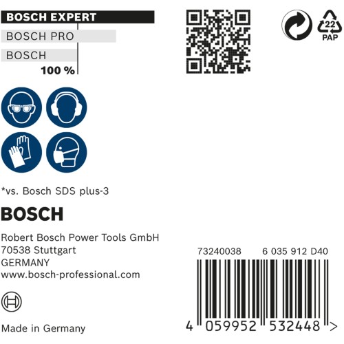 Broca para martillo EXPERT SDS plus-7X de 10 x 150 x 215 mm, 10 unidades