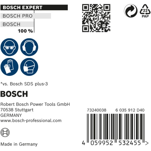 Broca para martillo EXPERT SDS plus-7X de 10 x 200 x 265 mm, 10 unidades
