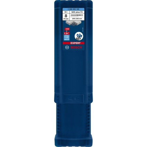 Broca para martillo EXPERT SDS plus-7X de 8 x 200 x 265 mm, 30 unidades