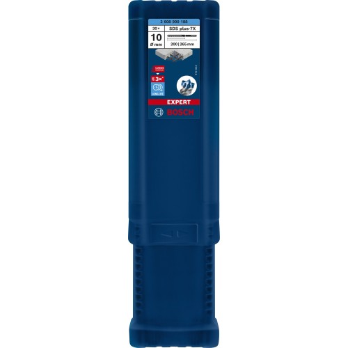 Broca para martillo EXPERT SDS plus-7X de 10 x 200 x 265 mm, 30 unidades