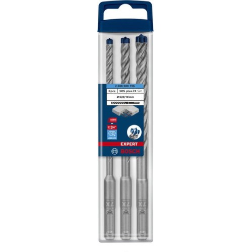 Set de brocas para martillo EXPERT SDS plus-7X de 6/8/10 mm, 3 unidades
