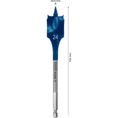 Broca fresadora plana EXPERT Self Cut Speed de 24 x 152 mm