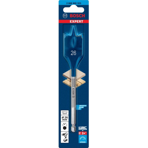 Broca fresadora plana EXPERT Self Cut Speed de 26 x 152 mm