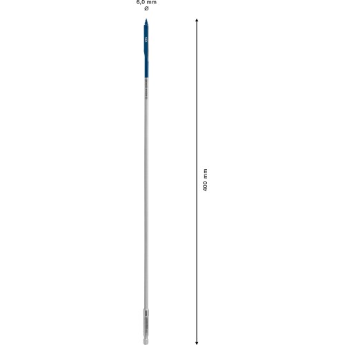Broca fresadora plana EXPERT Self Cut Speed de 6 x 400 mm