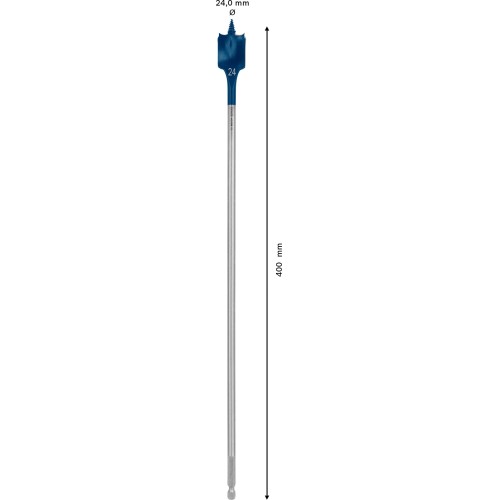 Broca fresadora plana EXPERT Self Cut Speed de 24 x 400 mm