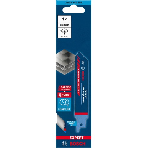 Hoja de sierra sable EXPERT 'Thin Tough Metal' S 522 EHM, 1 unidad