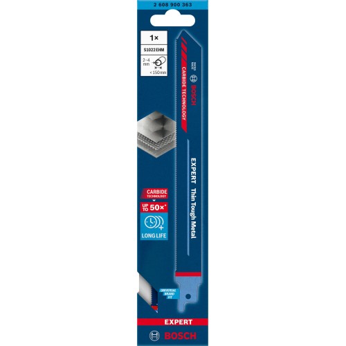 Hoja de sierra sable EXPERT 'Thin Tough Metal' S 1022 EHM, 1 unidad