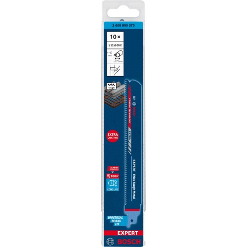 Hoja de sierra sable EXPERT Thick Tough Metal S1155CHC, 10 uds.