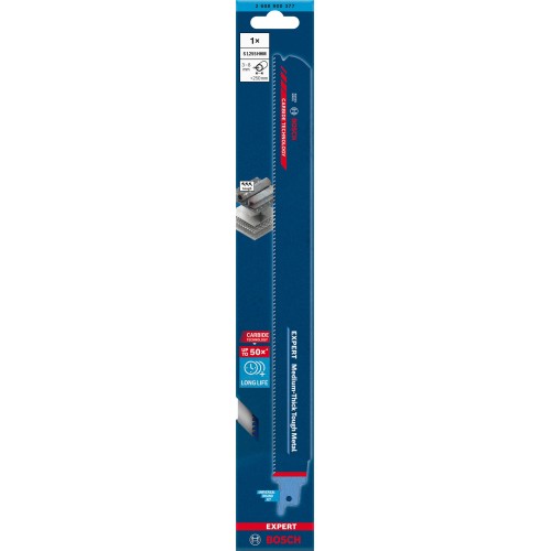 Hoja de sierra sable EXPERT ‘Medium-Thick Tough Metal’ S 1255 HHM, 1 unidad
