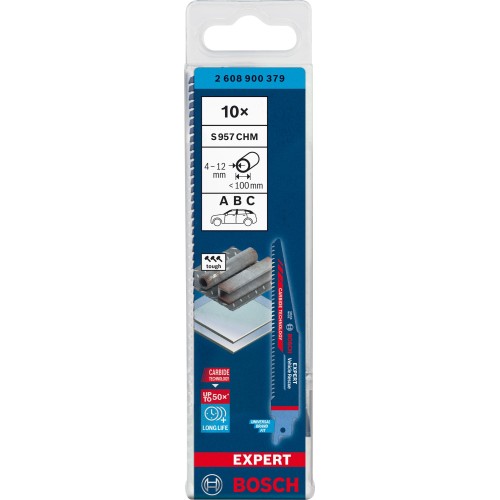 Hoja de sierra sable EXPERT 'Vehicle Rescue' S 957 CHM, 10 unidades