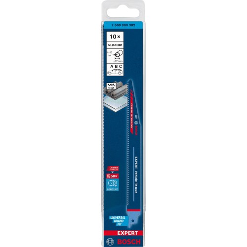 Hoja de sierra sable EXPERT 'Vehicle Rescue' S 1157 CHM, 10 unidades