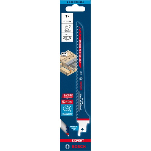 Hoja de sierra sable EXPERT Wood with Metal S715LHM, 1 ud.