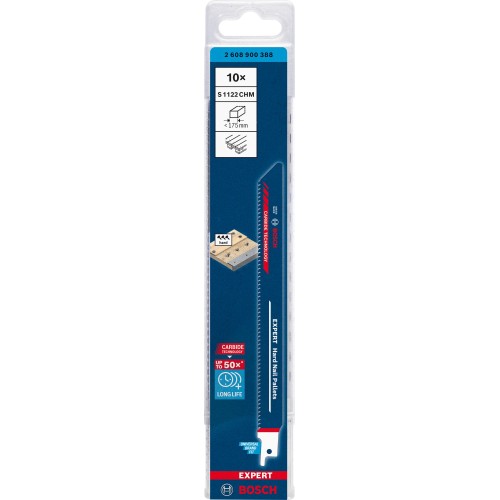 Hoja de sierra sable EXPERT Hard Nail Pallets S1122CHM, 10 uds.