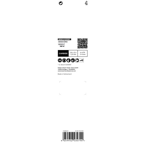 Hoja de sierra sable EXPERT 'Multi Material' 956 XHM, 1 unidad